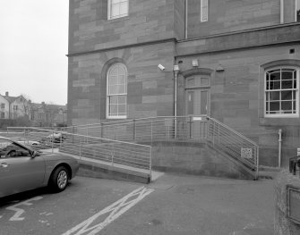 Detail of disabled access ramp at rear