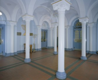 Interior. View of entrance hall from N