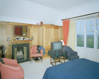 Interior. View of 1st floor master bedroom from SE