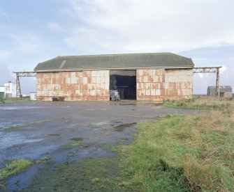 View from SW  of the northeastern C1 type hangar showing door gantries and sliding doors.