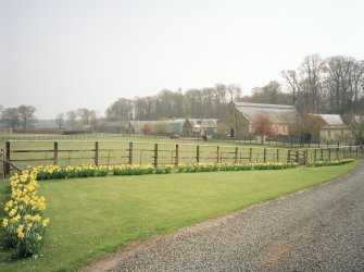 View of steading from W