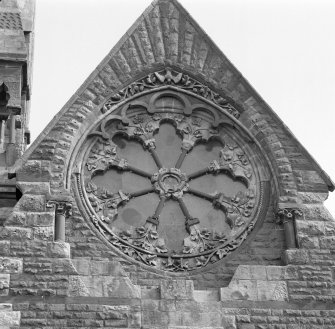 Detail of rose window