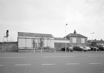 View of goods shed on W side of station from W