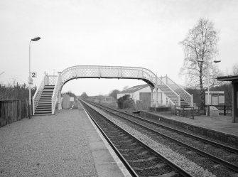 View from SW of the station footbridge