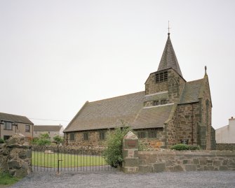 View from N showing chancel and spire