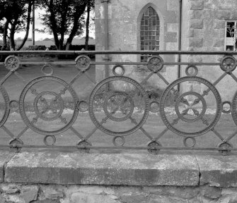 Detail of cast iron railings