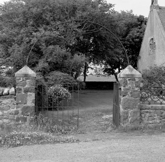 Detail of gateway with overthrow