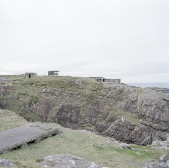 General view from SE showing Battery Observation tower, gun-emplacements and a concrete hut base