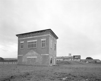 View of race information building from North