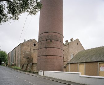 Detailed view of base of chimney