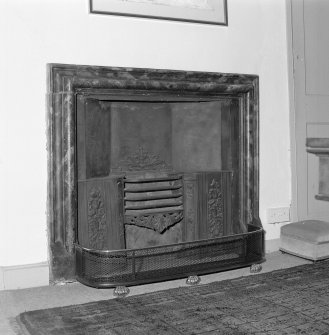 Interior.
Detail of fireplace with register grate.