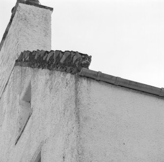 Detail of crowstep gable.