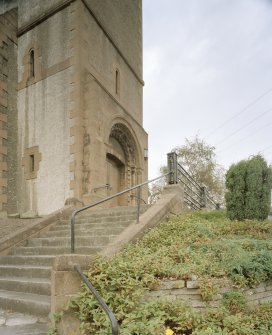 Detail of entrance steps