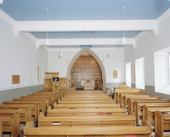 Interior.
View from W looking towards the chancel arch.