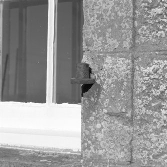 Detail of shutter bracket.