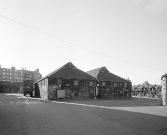 View from N of single-storeyed warehouses  (Warehouse No. 1) at SW side of site