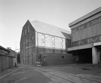 View from S of SW end of maltings block