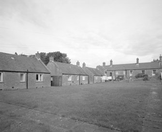 View of rear of cottages from South East