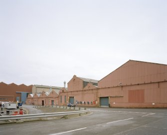 View from NW of former Plumbers' shops