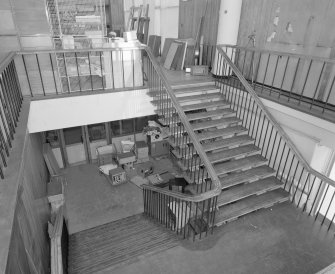 Interior. Detail of canteen internal staircase