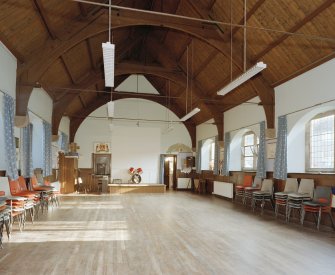 Interior, view of church hall from N.