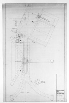 Photographic copy of details of music stand.