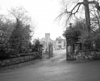 Detail of South entrance gate piers