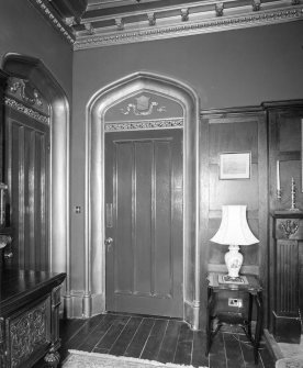 Interior. Drawing room, detail of door