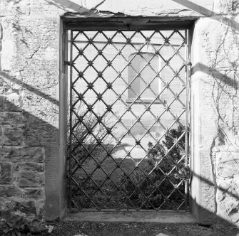 Detail of burial enclosure grille
