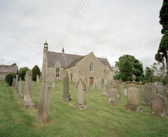 View of Church and Blackadder Aisle from S from churchyard