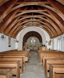 Interior. View of nave towards chancel