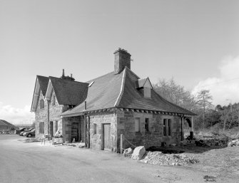 View of station building from NE