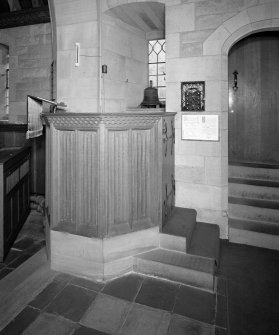 Interior. Detail of pulpit