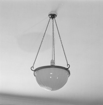 Interior. First floor Detail of a bedroom light fitting