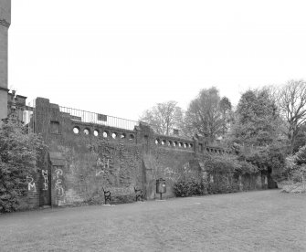 View of terracing from S