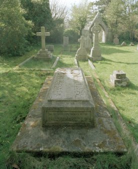 Detail of Earl of Glasgow tombstone.