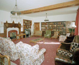 Interior. Ground floor Library View from NW