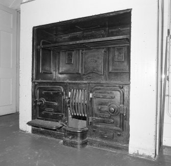 Interior. Detail of scullery "SOVEREIGN" range