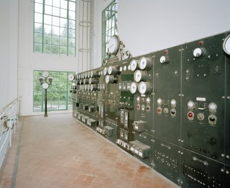 Interior. View of control panel from E.