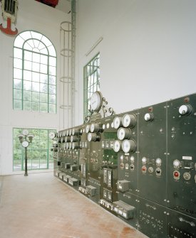 Interior. View of control panel from E.