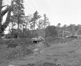 General view from E of building under which the lade passes