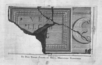 Plate XII from 'Stones from the Roman Walls'
Insc. 'Ex Dono Thomae Calder de Shirva, Mercatoris Glasgvensis'