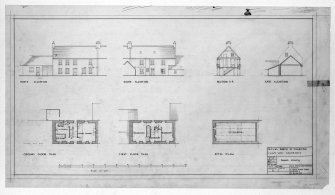 Photographic copy of plans, sections and elevations showing reconstruction to property 1665. 



