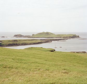 Muck, General (NM48SW). General view looking NW across Bagh a' Ghallanaich to Eilean nan Each.