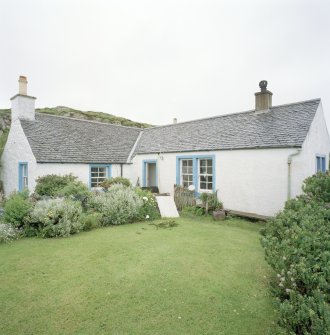 Muck, Gallanach. Cottage. View from ESE.