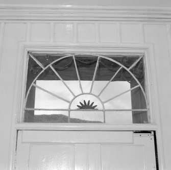 Interior. Detail of main door fan light