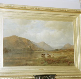 Interior. Detail of painting of Kichurn Castle by Paul Weber
