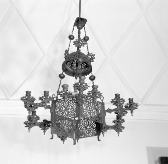 Interior. Detail of mozarabic chandelier