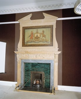 Interior. Detail of 1st floor meeting room fireplace