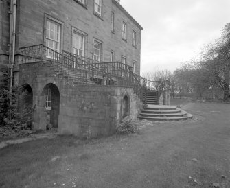 Detail of West entrance staircase